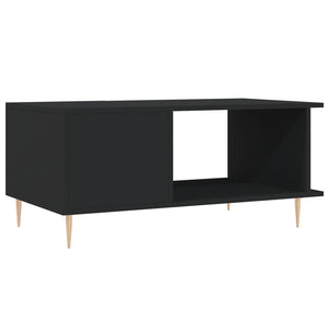 Tavolino da Salotto Nero 90x50x40 cm in Legno Multistrato 829477
