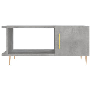 Tavolino da Salotto Grigio Cemento 90x50x40cm Legno Multistrato 829480