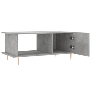 Tavolino da Salotto Grigio Cemento 90x50x40cm Legno Multistrato 829480