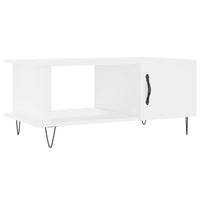 Tavolino da Salotto Bianco 90x50x40 cm in Legno Multistrato 829484