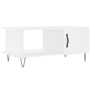 Tavolino da Salotto Bianco 90x50x40 cm in Legno Multistrato 829484