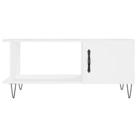 Tavolino da Salotto Bianco 90x50x40 cm in Legno Multistrato 829484