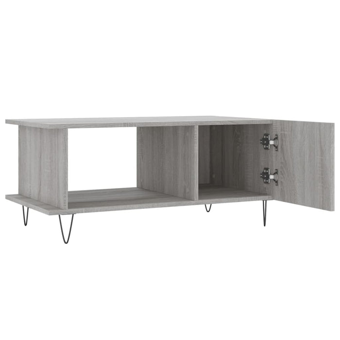 Tavolino da Salotto Grigio Sonoma 90x50x40 cm Legno Multistrato 829490