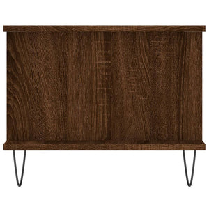 Tavolino da Salotto Rovere Marrone 90x50x40cm Legno Multistrato 829491