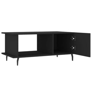 Tavolino da Salotto Nero 90x50x40 cm in Legno Multistrato 829501