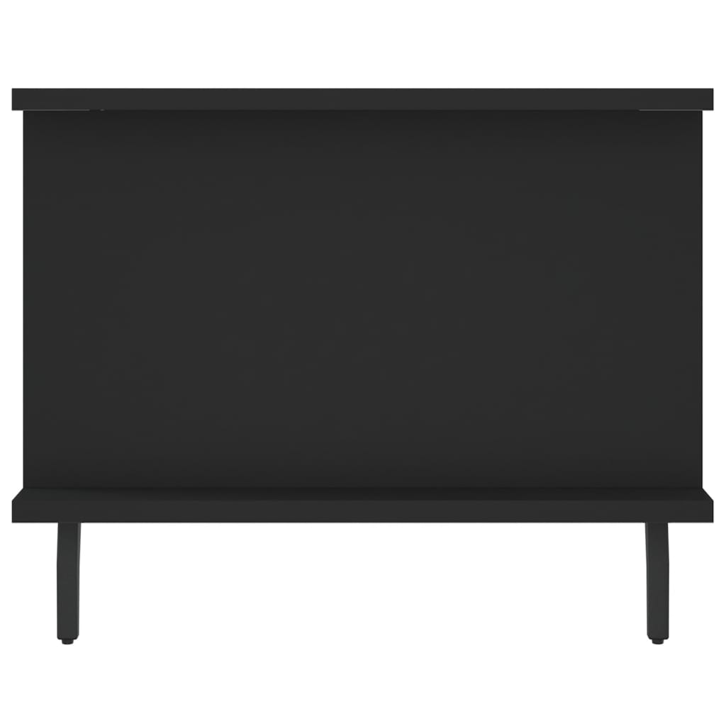 Tavolino da Salotto Nero 90x50x40 cm in Legno Multistrato 829501