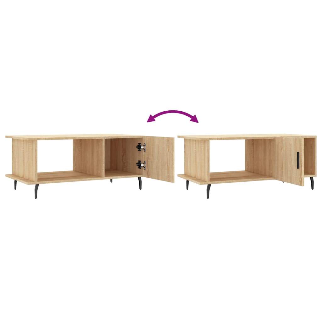 Tavolino da Salotto Rovere Sonoma 90x50x40 cm Legno Multistrato 829503
