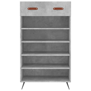 Scarpiera Grigio Cemento 60x35x105 cm in Legno Multistrato