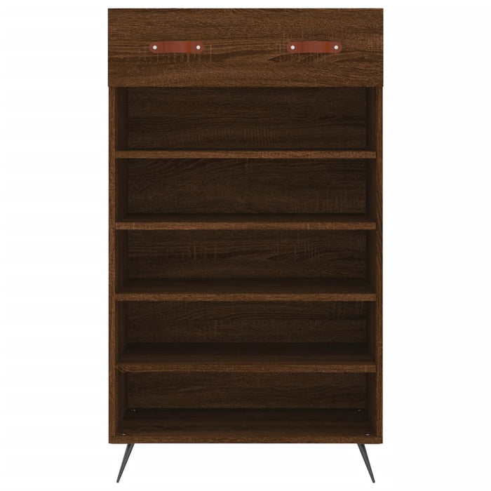 Scarpiera Rovere Marrone 60x35x105 cm in Legno Multistrato 829587