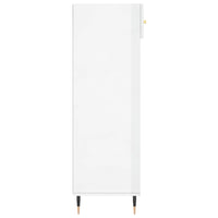 Scarpiera Bianco Lucido 60x35x105 cm in Legno Multistrato 829590