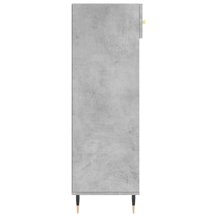 Scarpiera Grigio Cemento 60x35x105 cm in Legno Multistrato
