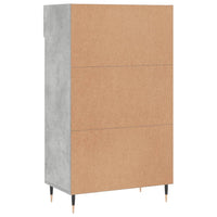 Scarpiera Grigio Cemento 60x35x105 cm in Legno Multistrato 829592