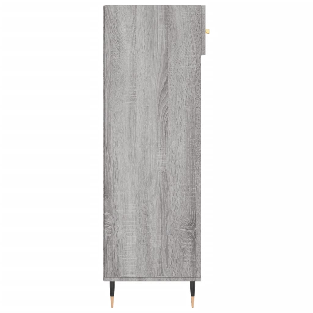 Scarpiera Grigio Sonoma 60x35x105 cm in Legno Multistrato 829594