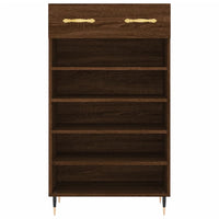 Scarpiera Rovere Marrone 60x35x105 cm in Legno Multistrato 829595