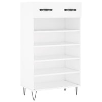 Scarpiera Bianca 60x35x105 cm in Legno Multistrato 829604