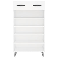 Scarpiera Bianca 60x35x105 cm in Legno Multistrato 829604