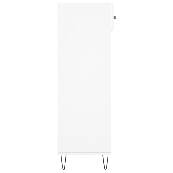 Scarpiera Bianca 60x35x105 cm in Legno Multistrato 829604