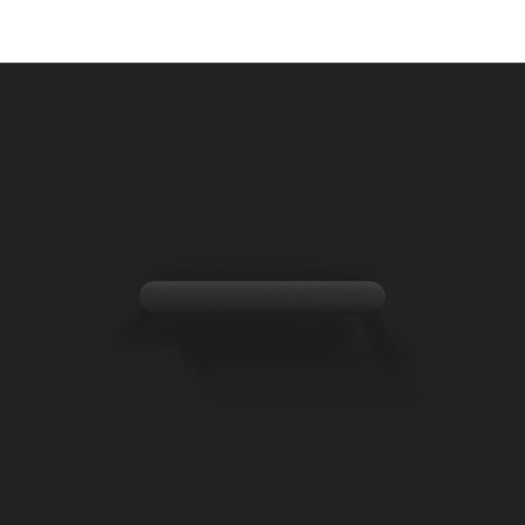 Scarpiera Nera 60x35x105 cm in Legno Multistrato 829621