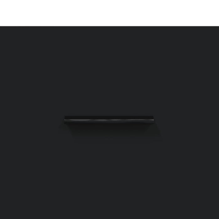 Scarpiera Nera 60x35x105 cm in Legno Multistrato 829629