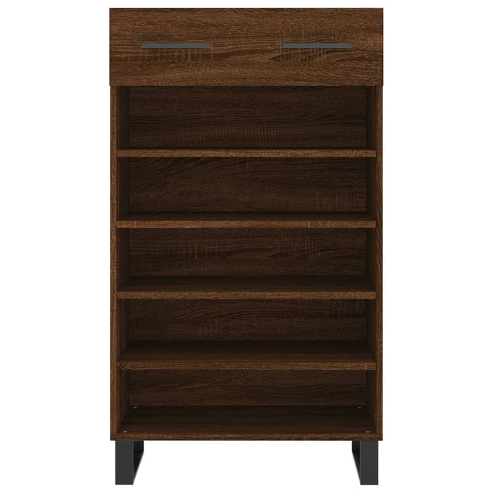 Scarpiera Rovere Marrone 60x35x105 cm in Legno Multistrato 829643