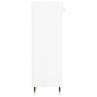 Scarpiera Bianco Lucido 30x35x105 cm in Legno Multistrato