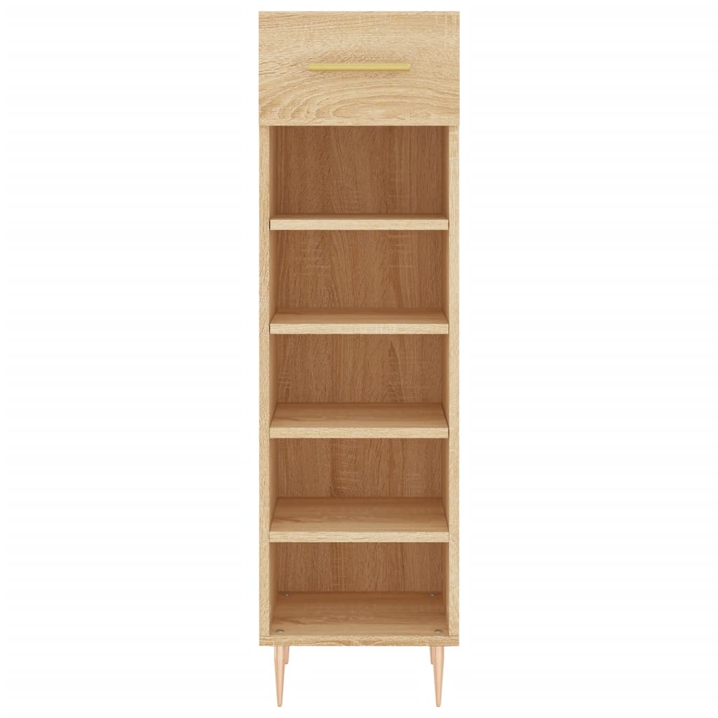 Scarpiera Rovere Sonoma 30x35x105 cm in Legno Multistrato 829663