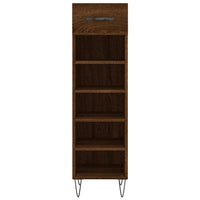 Scarpiera Rovere Marrone 30x35x105 cm in Legno Multistrato 829675