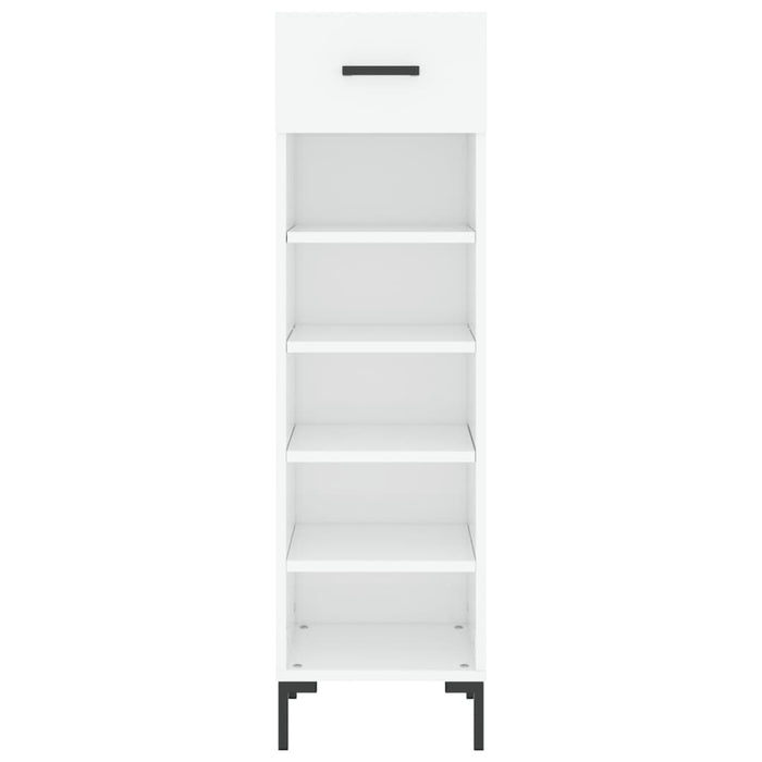 Scarpiera Bianca 30x35x105 cm in Legno Multistrato 829676