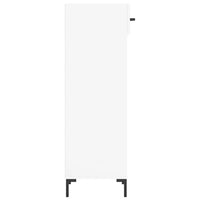 Scarpiera Bianco Lucido 30x35x105 cm in Legno Multistrato 829678