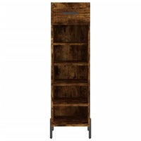 Scarpiera Rovere Fumo 30x35x105 cm in Legno Multistrato 829689