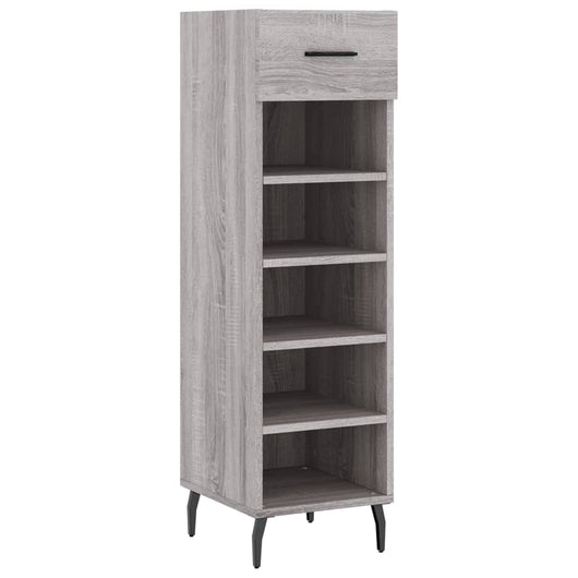 Scarpiera Grigio Sonoma 30x35x105 cm in Legno Multistratocod mxl 80948