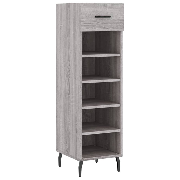 Scarpiera Grigio Sonoma 30x35x105 cm in Legno Multistratocod mxl 80948
