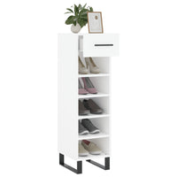 Scarpiera Bianca 30x35x105 cm in Legno Multistrato 829700