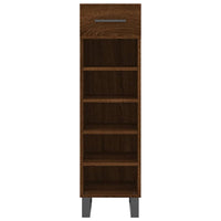 Scarpiera Rovere Marrone 30x35x105 cm in Legno Multistrato