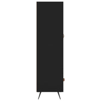 Credenza Nera 69,5x31x115 cm in Legno Multistrato 830293
