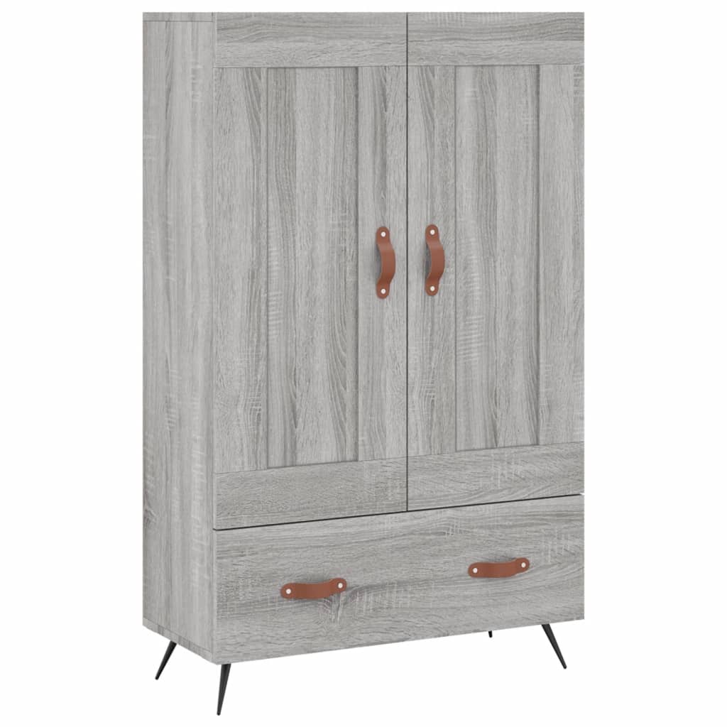 Credenza Grigio Sonoma 69,5x31x115 cm in Legno Multistrato 830298