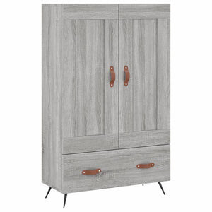Credenza Grigio Sonoma 69,5x31x115 cm in Legno Multistrato 830298