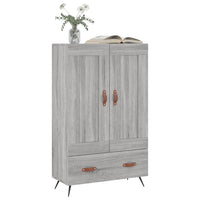 Credenza Grigio Sonoma 69,5x31x115 cm in Legno Multistrato 830298