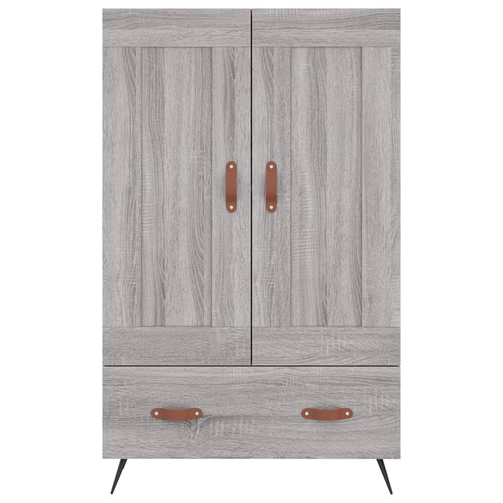 Credenza Grigio Sonoma 69,5x31x115 cm in Legno Multistrato 830298