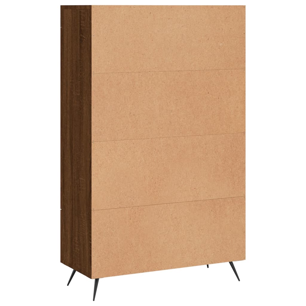 Credenza Rovere Marrone 69,5x31x115 cm in Legno Multistrato 830299