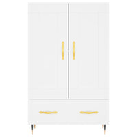 Credenza-Buffet-Armadio da cucina Bianca 69,5x31x115 cm in Legno Multistrato 746382