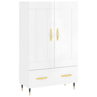 Credenza Bianco Lucido 69,5x31x115 cm in Legno Multistratocod mxl 103958