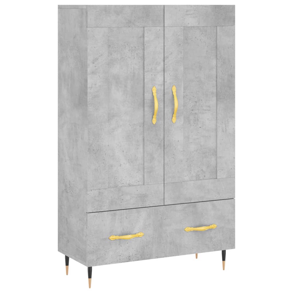 Credenza Grigio Cemento 69,5x31x115 cm in Legno Multistrato 830304