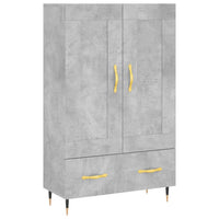 Credenza Grigio Cemento 69,5x31x115 cm in Legno Multistrato 830304