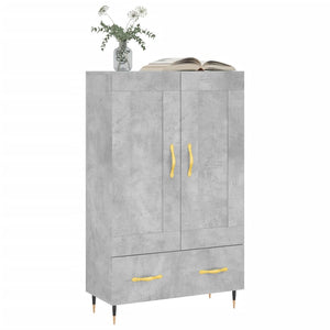 Credenza Grigio Cemento 69,5x31x115 cm in Legno Multistrato 830304