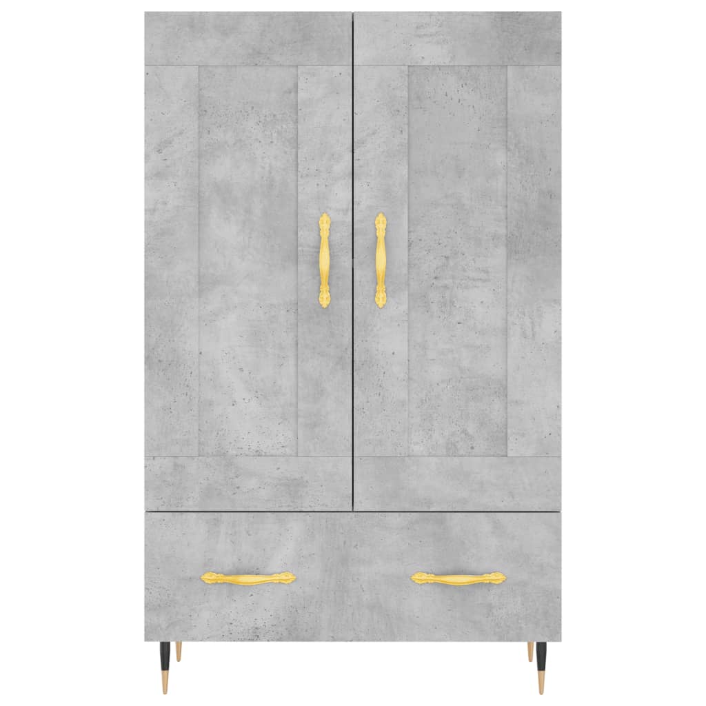 Credenza Grigio Cemento 69,5x31x115 cm in Legno Multistrato 830304