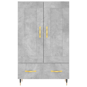 Credenza Grigio Cemento 69,5x31x115 cm in Legno Multistrato 830304