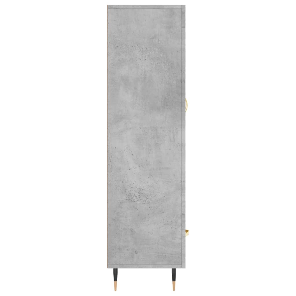 Credenza Grigio Cemento 69,5x31x115 cm in Legno Multistrato 830304