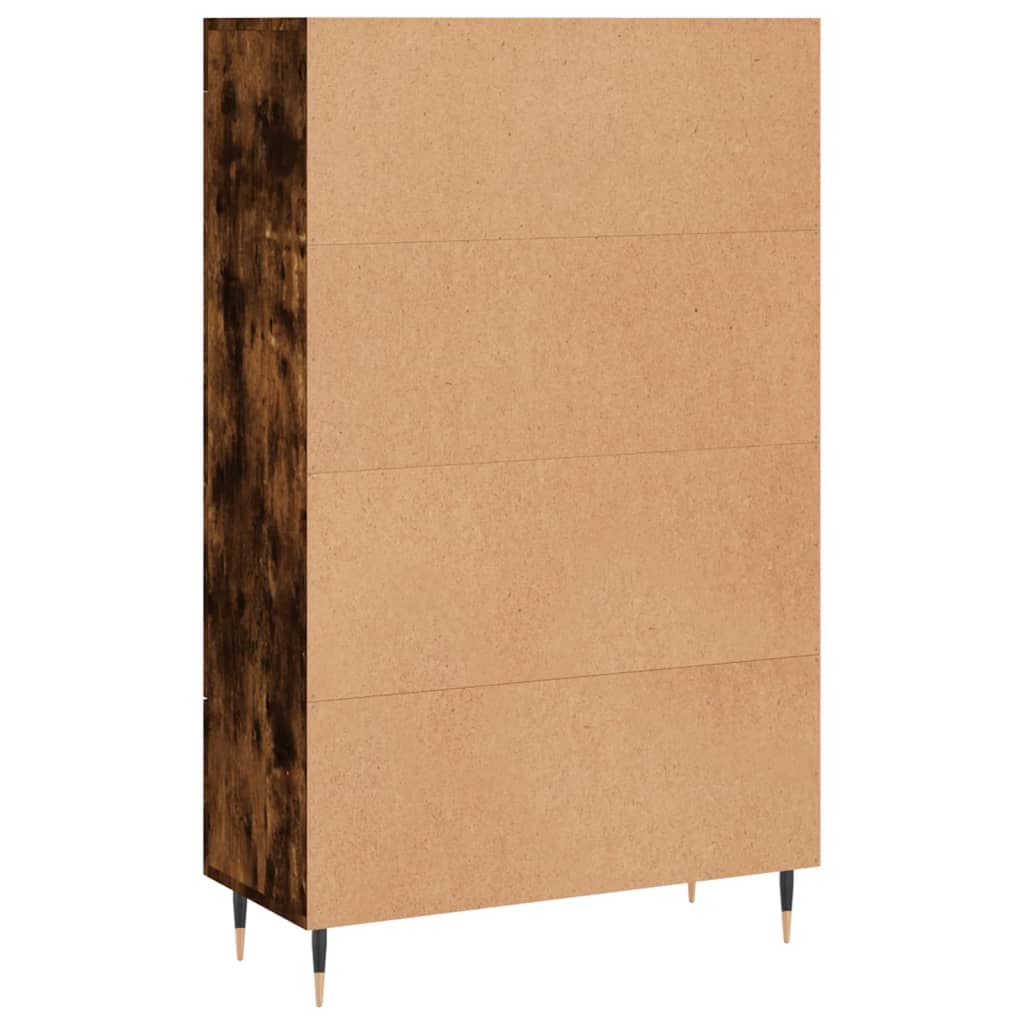 Credenza cassettiera mobile contenitore organizer cucina soggiorno salotto alto 695 x 31 x 115 cm legno ingegnerizzato marrone 02_0033385