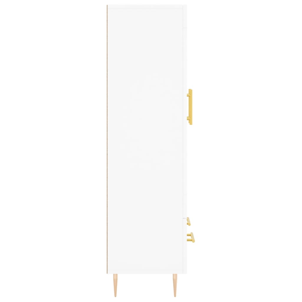 Credenza Bianca 69,5x31x115 cm in Legno Multistrato 830308